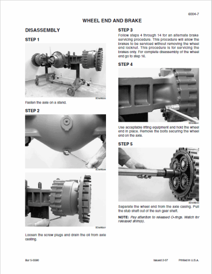 Case 921E Tier 3 Wheel Loader Service Repair Manual