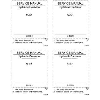 Case 9021 Hydraulic Excavator Service Repair Manual