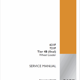 Case 621F, 721F Tier 4 Loader Manual