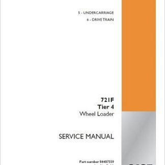 Case 721F Tier 4 Wheel Loader Service Repair Manual