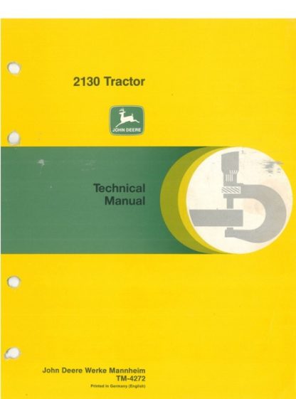 John Deere Tractor 2130 Technical Manual