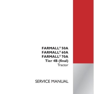 Case IH FARMALL 50A, 60A, 70A Tier 4B (final) Tractor Service Manual
