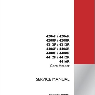 Case IH 4206F, 4208F, 4212F, 4406F, 4408F, 4412F, 4206R, 4208R, 4212R, 4406R, 4408R, 4412R, 4416R Coprn Header Service Manual