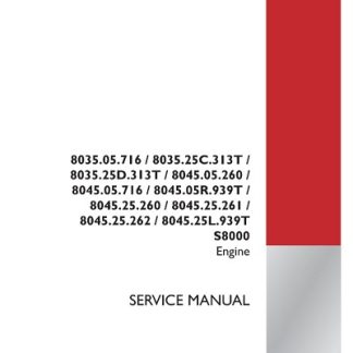 Case IH Diesel Engine 8035, 8045 Service Manual
