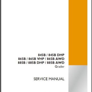 Case 845, 865, 885 Graders Service Repair Manual