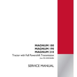 Case IH Magnum 180, Magnum 190, Magnum 210 Tractors Service Manual