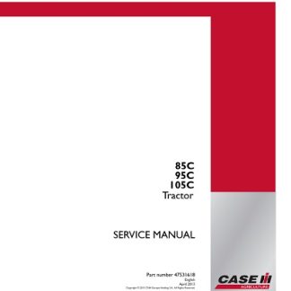 Case IH Farmall 85C, 95C, 105C Tractor Service Manual