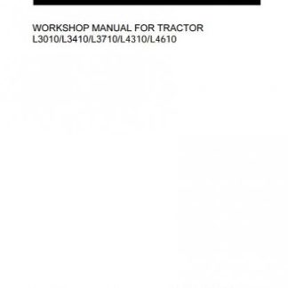 Kubota L3010, L3410, L3710, L4310, L4610 Tractor Service Manual