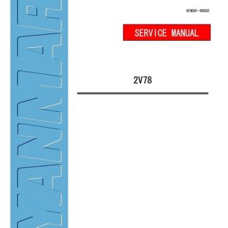 Yanmar 2V78 Industrial Diesel Engine Service Manual