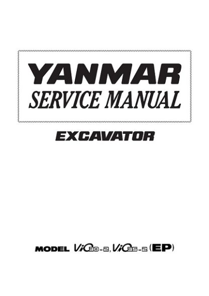 Yanmar SMViO30-2, ViO35-2 Excavator Service Manual