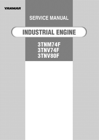 Yanmar 3TNM74F, 3TNV74F, 3TNV80F Engines Service Manual