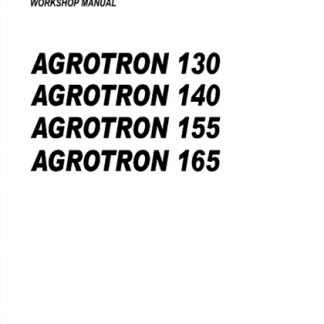 Deutz Fahr Agrotron 130 ,140 ,155 ,165 Tractor Workshop Manual