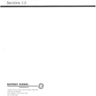 Detroit Diesel Engines V-71 Service Repair Manual