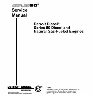 Detroit 50 Series Engine Service Repair Manual