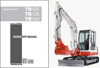 Takeuchi Tb125, Tb135 ,Tb145 Compact Excavator Workshop Manual