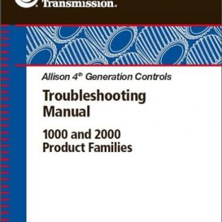 Allison 1000 and 2000 Product Family Troubleshooting Manual