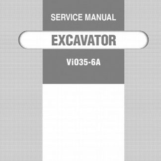 Yanmar ViO35-6A Excavator Service Repair Manual