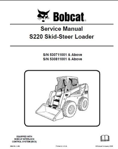 Bobcat S220 Skid Steer Loader Service Manual