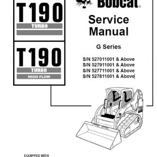 Bobcat T190 Turbo Service Repair Manual