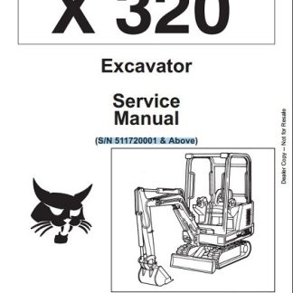 Bobcat 320 Mini Excavator Service Repair Manual